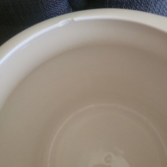 Vintage Famous Amos Ceramic White & Blue Collectible Canister cookie jar - Picture 8 of 15